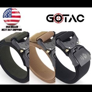 Tactical Belt Military Hiking Rigger Nylon Web